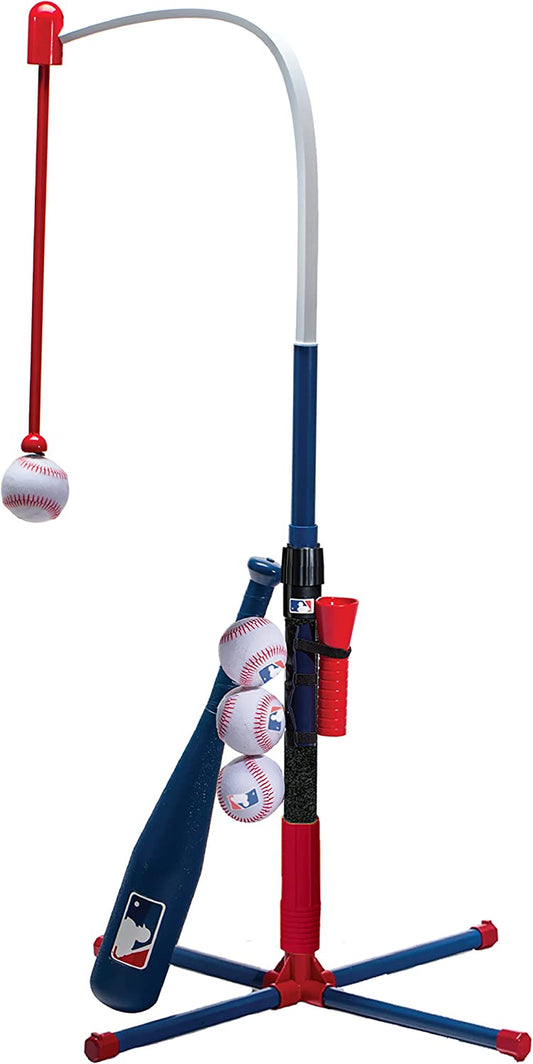 Grow-With-Me Kids Baseball Batting Tee + Stand Set for Youth + Toddlers - Youth Baseball, Softball + Teeball Hitting Tee Set for Boys + Girls