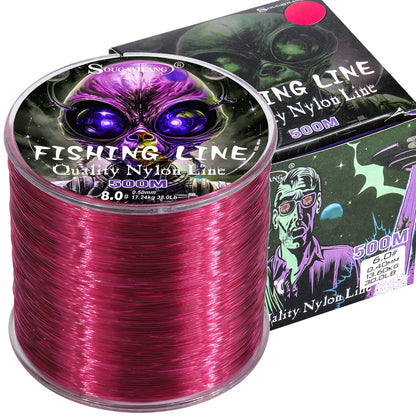 500M Nylon Fishing Line Max Drag 7-38LB Super Stronger Nylon Line Japan Monofilament Saltwater Freshwater Line Pesca