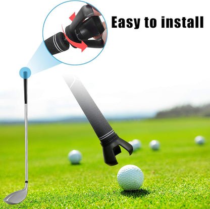 Golf Ball Retriever with 2 Golf Ball Grabbers, Stainless Extendable Golf Ball Retriever Telescopic for Water, Golf Accessories for Men, Weight: 0.55Lb