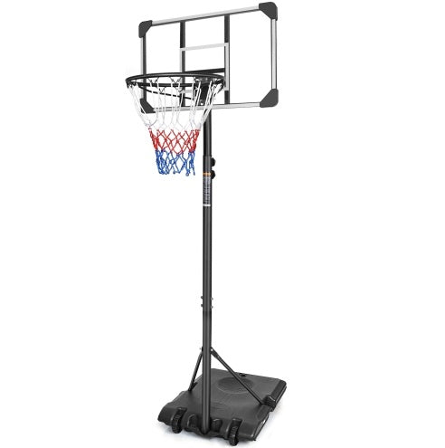 PortaBasketball Hoop – Adjustable 5.6-7ft System with Stable Base & Wheels for Indoor/Outdoor Use