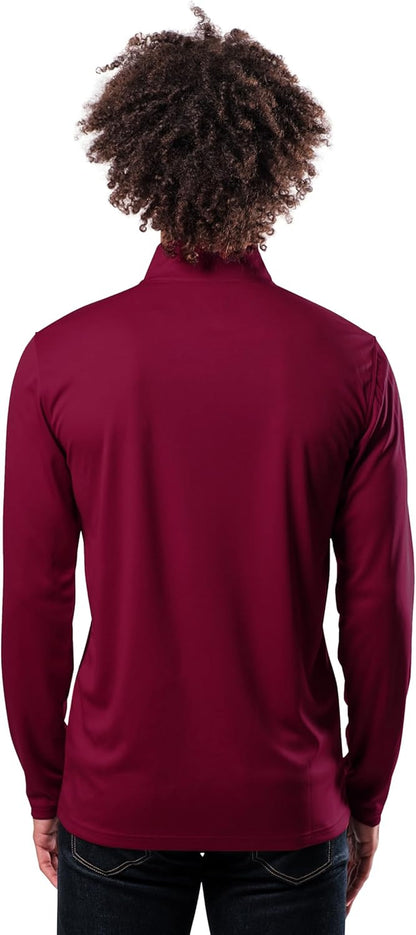 Men'S NBA Quarter Zip Long Sleeve Pullover T-Shirt