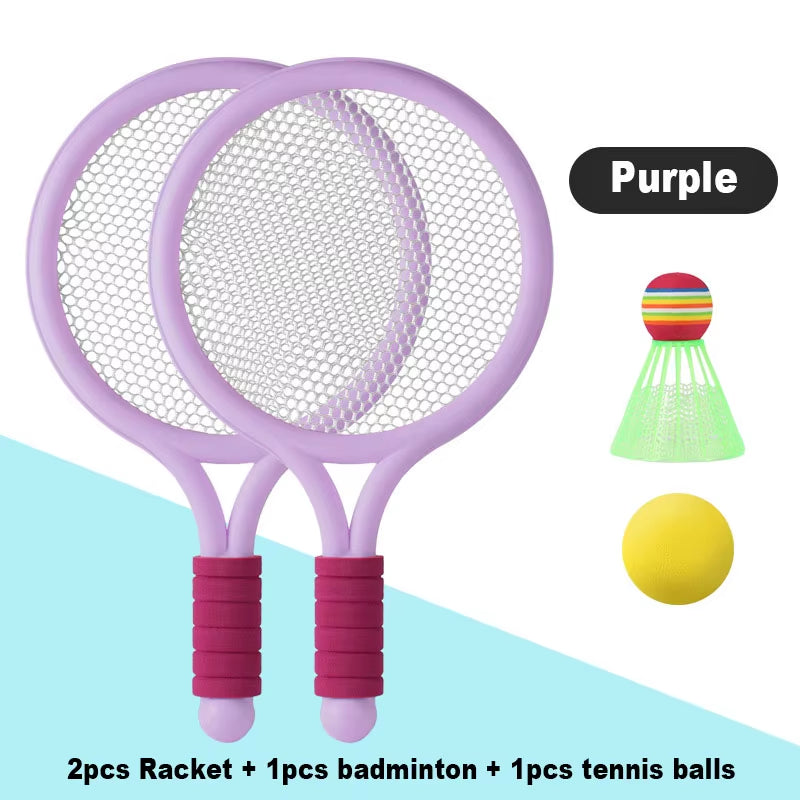 Racket Tennis for Children Outdoor Sports Badminton Racket Kindergarten Toy Set for 3-12Years Old Badminton Sets