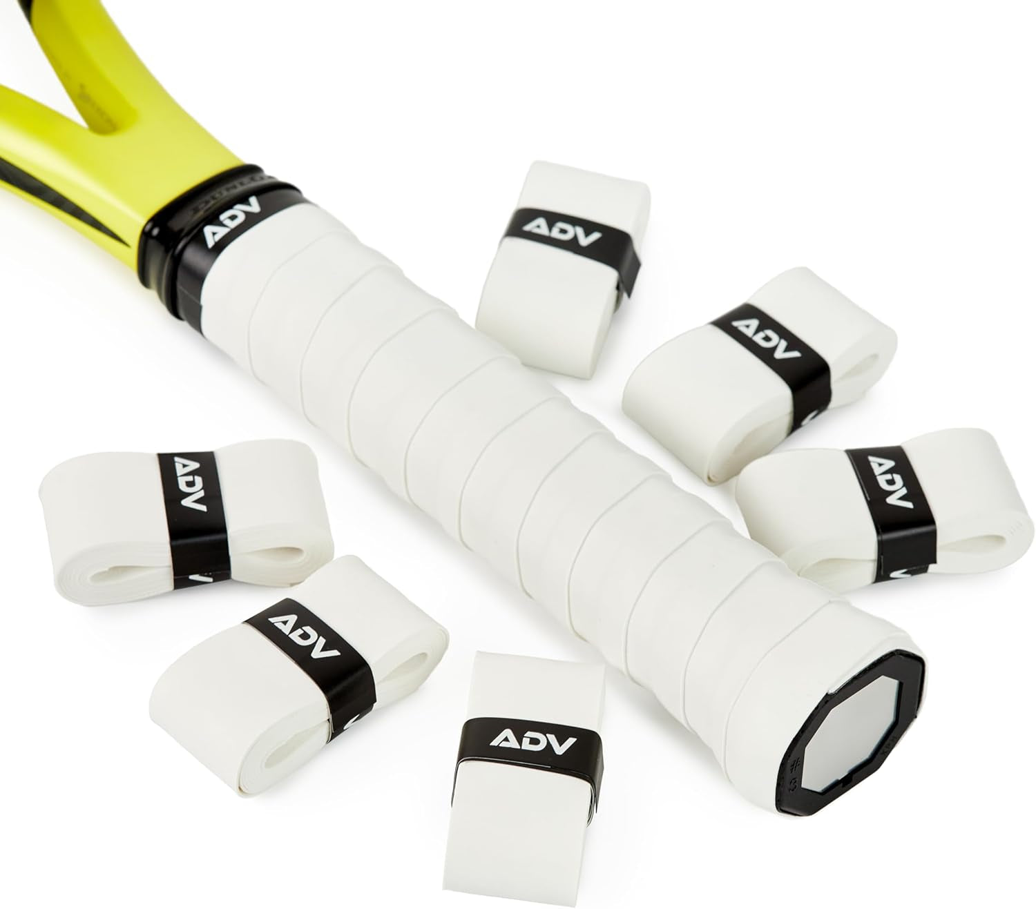 ADV Dry Tennis Overgrip Tape - 12, 30, 60 Pack - Felttac Tennis Racket Grip Tape - Ultra Absorbent Tennis Grip Tape - Comfort Tennis Racket Grips - Tennis Grips Overgrip