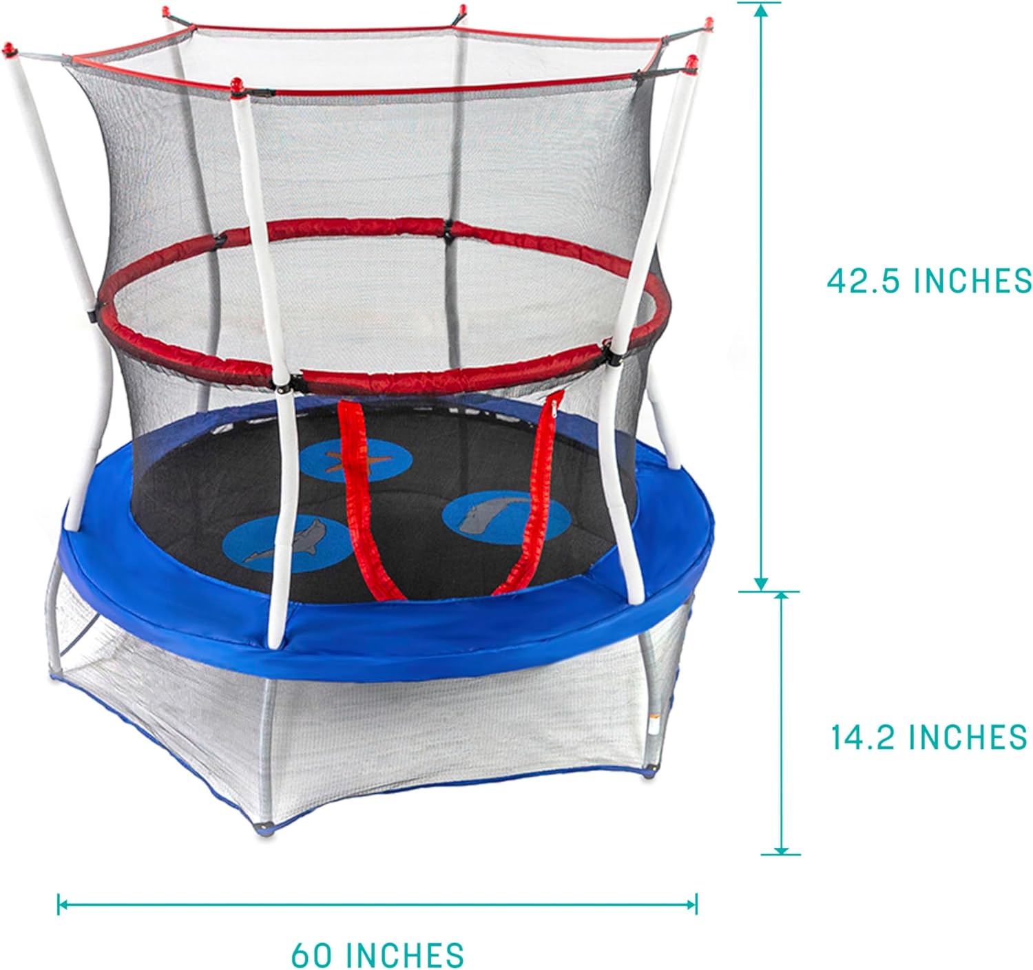 Mini Trampoline with Enclosure Net