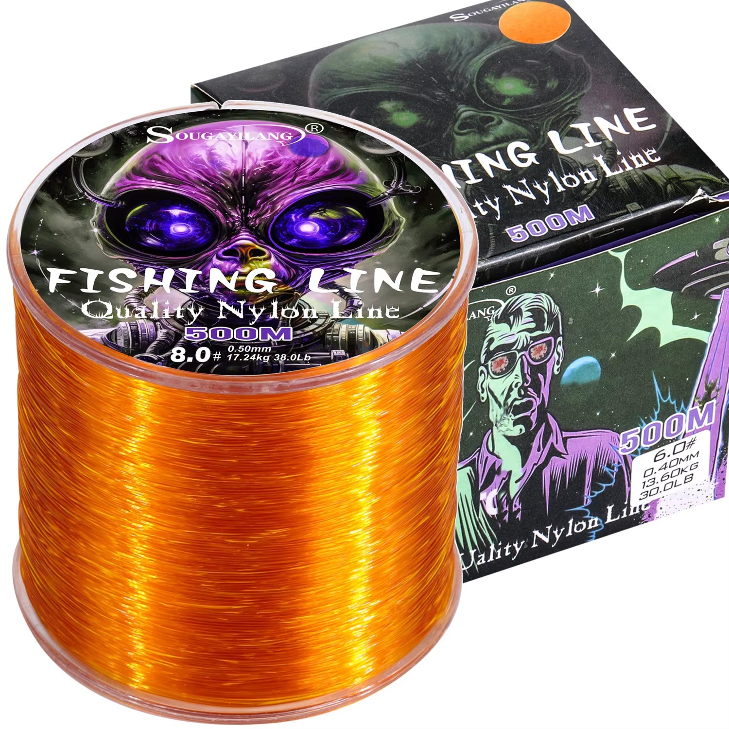 500M Nylon Fishing Line Max Drag 7-38LB Super Stronger Nylon Line Japan Monofilament Saltwater Freshwater Line Pesca