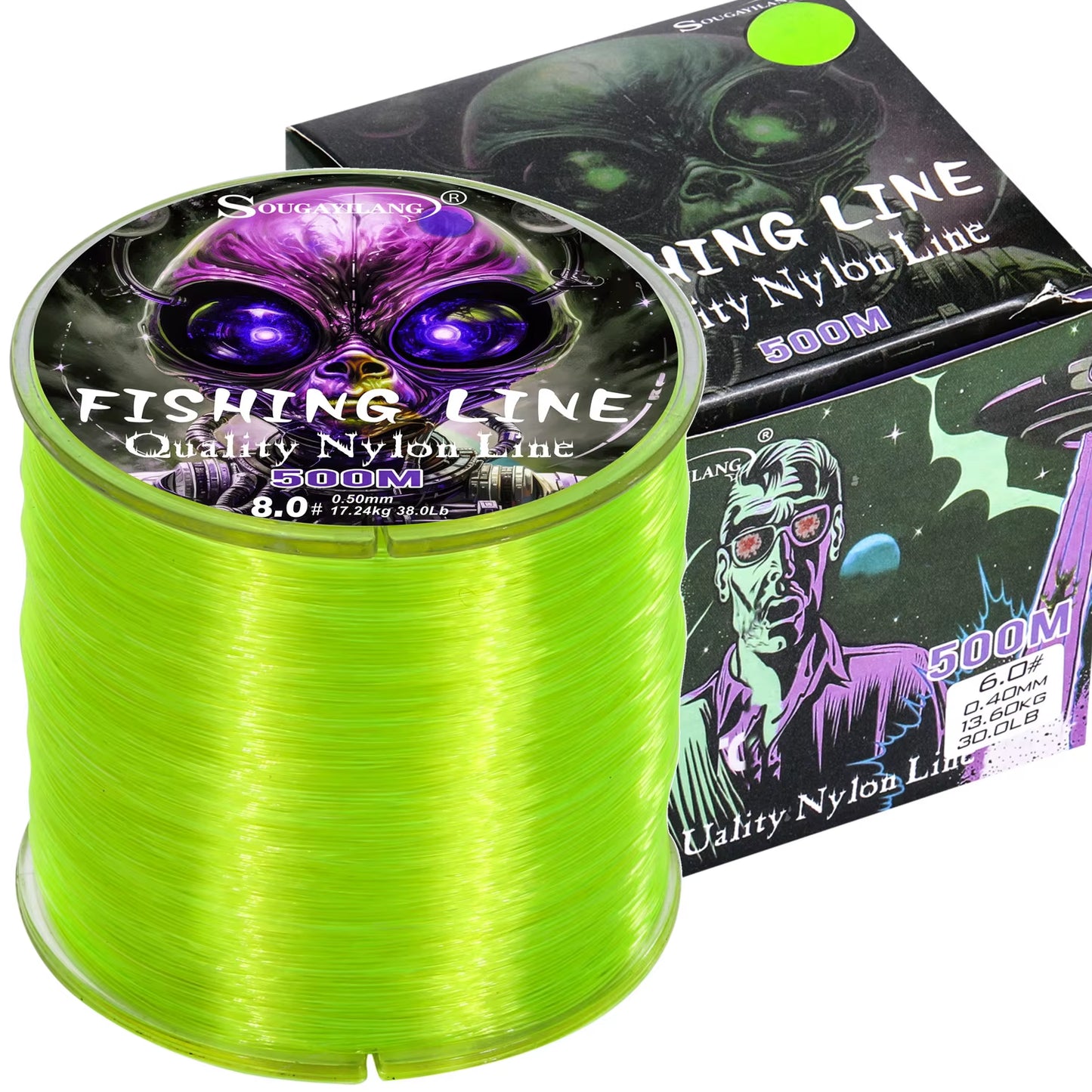 500M Nylon Fishing Line Max Drag 7-38LB Super Stronger Nylon Line Japan Monofilament Saltwater Freshwater Line Pesca