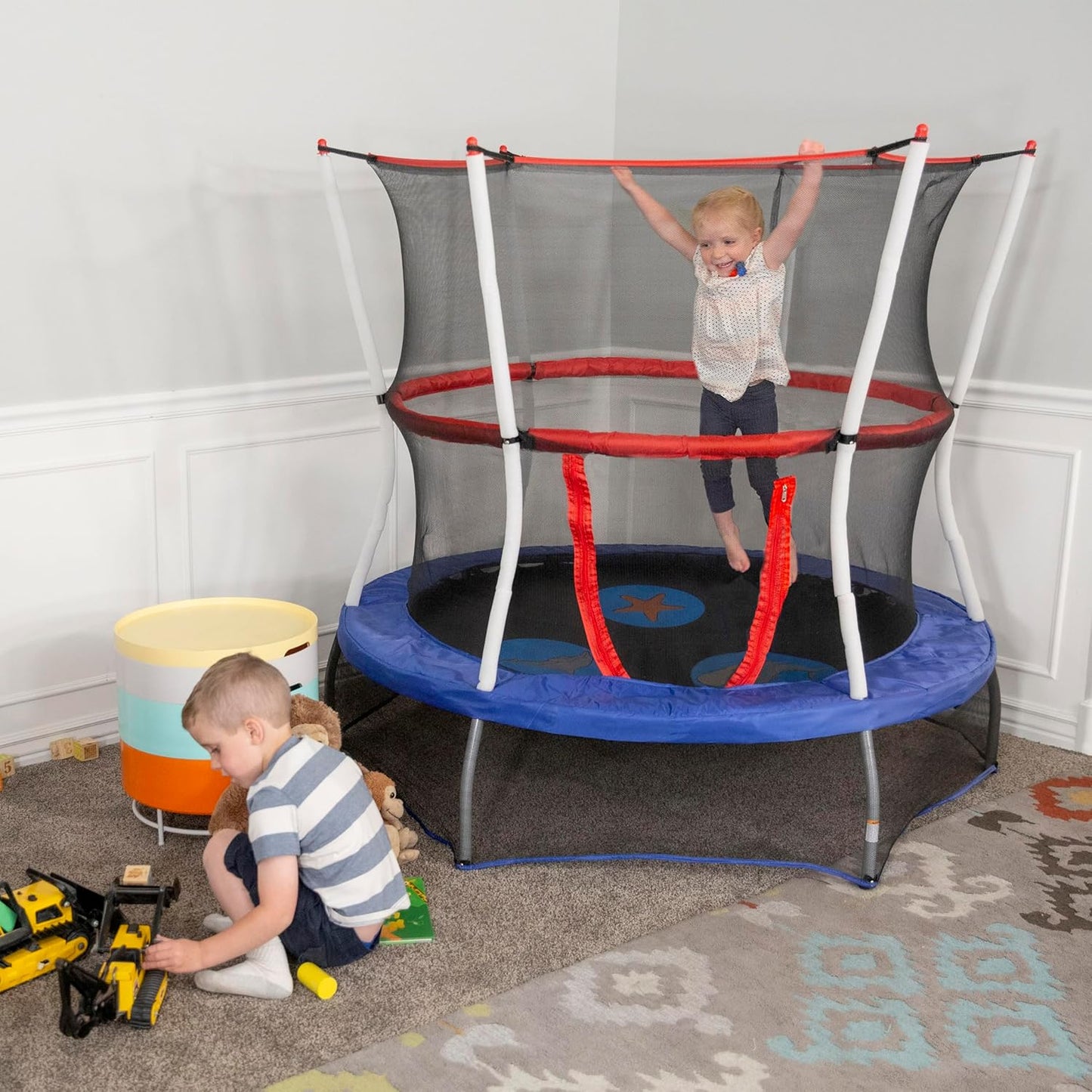 Mini Trampoline with Enclosure Net