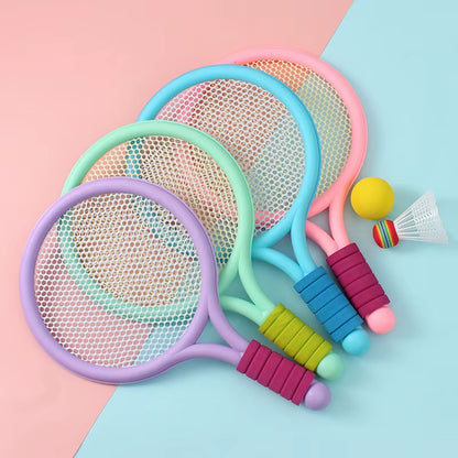 Racket Tennis for Children Outdoor Sports Badminton Racket Kindergarten Toy Set for 3-12Years Old Badminton Sets