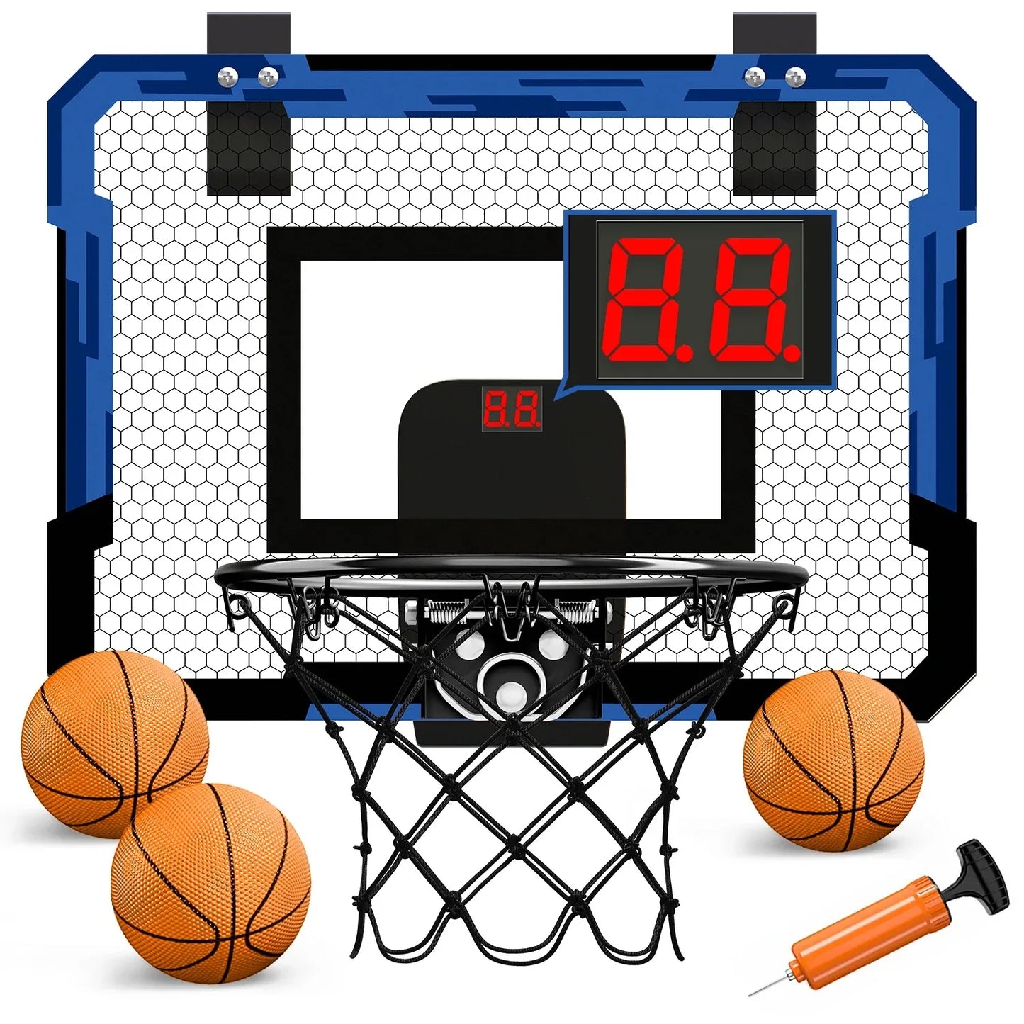 Ring Basketball Hoop Wall-Mounted Indoor Training Home Kids Basketball Toy Mini Basketball Hoop Set for Kids Outdoor Games