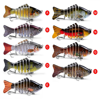 Fishing Lures Multi Jointed Swimbait Crank Bait Slow Sinking Bionic Artificial Bait Freshwater Saltwater Trout Bass Fishing Acce