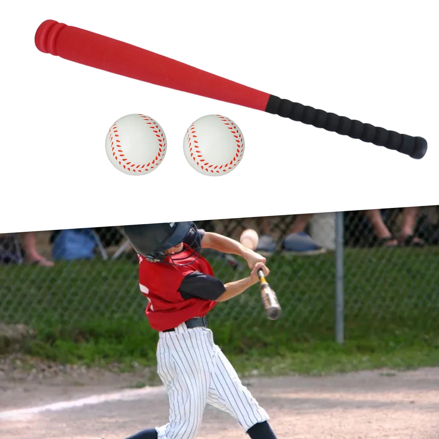 Children Baseball Bats Balls Set Sponge Baseball Toy Secure Toddlers Batting Game for Gift Activity Playground