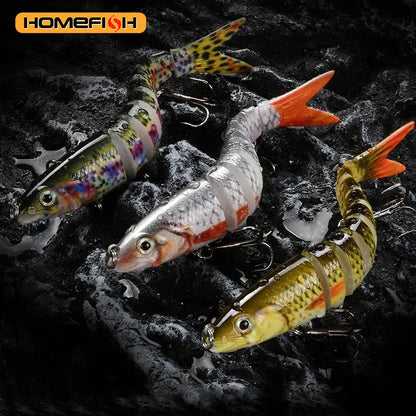 Fishing Lures Multi Jointed Swimbait Crank Bait Slow Sinking Bionic Artificial Bait Freshwater Saltwater Trout Bass Fishing Acce