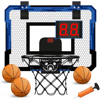 Ring Basketball Hoop Wall-Mounted Indoor Training Home Kids Basketball Toy Mini Basketball Hoop Set for Kids Outdoor Games