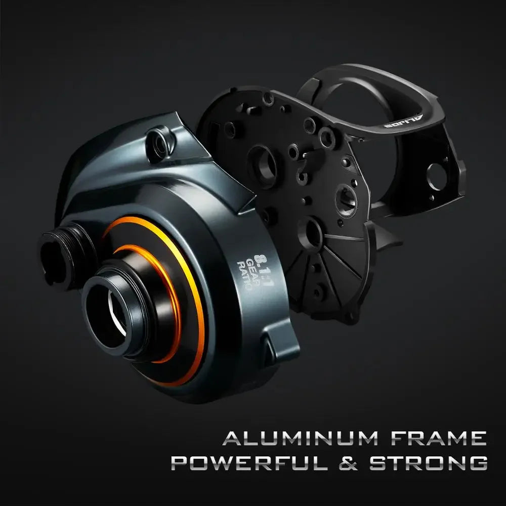 Alijoz 300 Low Profile Baitcasting Reel 15KG Max Drag 8+1 Bearings Aluminum Frame Freshwater Saltwater Fishing Reel