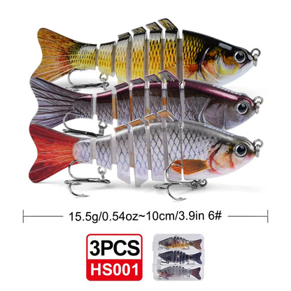 Fishing Lures Multi Jointed Swimbait Crank Bait Slow Sinking Bionic Artificial Bait Freshwater Saltwater Trout Bass Fishing Acce