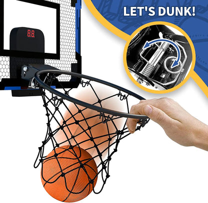 Ring Basketball Hoop Wall-Mounted Indoor Training Home Kids Basketball Toy Mini Basketball Hoop Set for Kids Outdoor Games