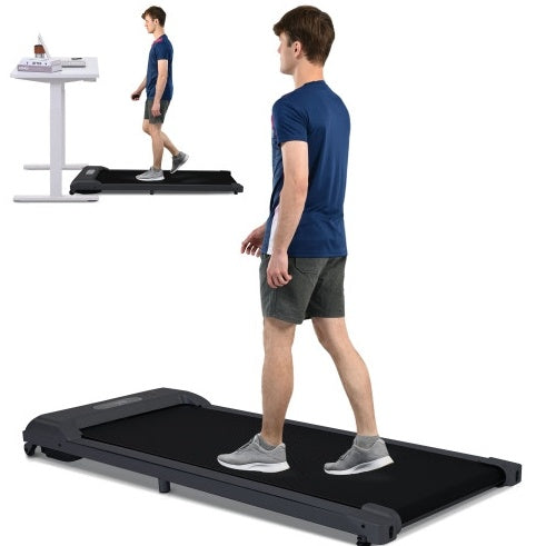 2-in-1 Under Desk Electric Treadmill 2.5HP with Remote Control & Display