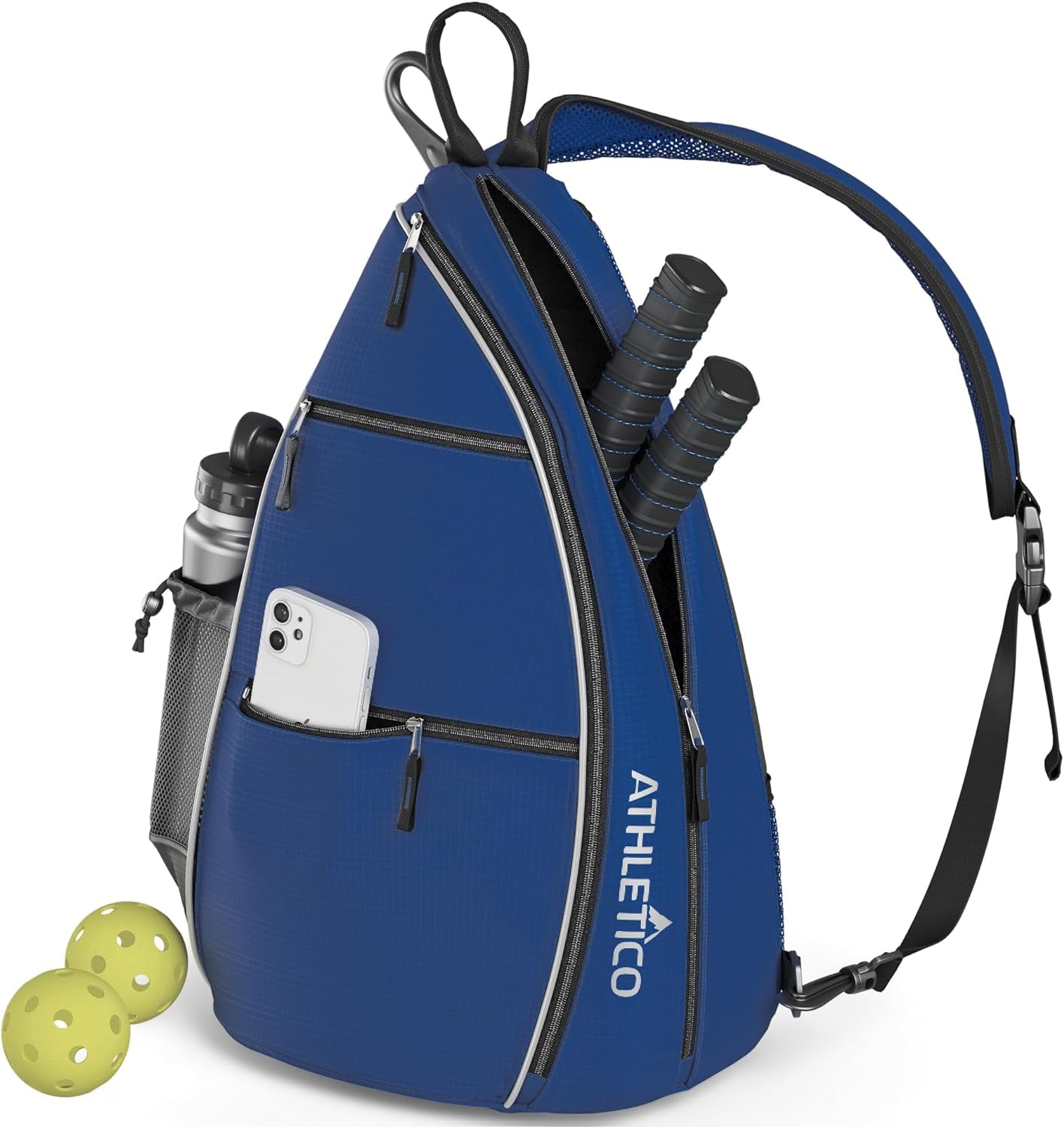 Sling Bag - Crossbody Backpack for Pickleball, Tennis, Racketball, and Travel for Men and Women