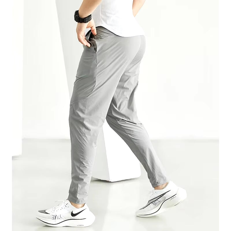 Men'S Running Pants Sportswear Jogging Sweatpants Quick Dry Thin Tracksuit Elastic Gym Fitness Trousers Training Sport Pants Men