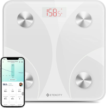 Smart Scale for Body Weight FSA HSA Store Eligible, Bathroom Digital Weighing Scale with BMI, Body Fat, Muscle Mass, Accurate Bluetooth Home User Health Equipment Sync Apps