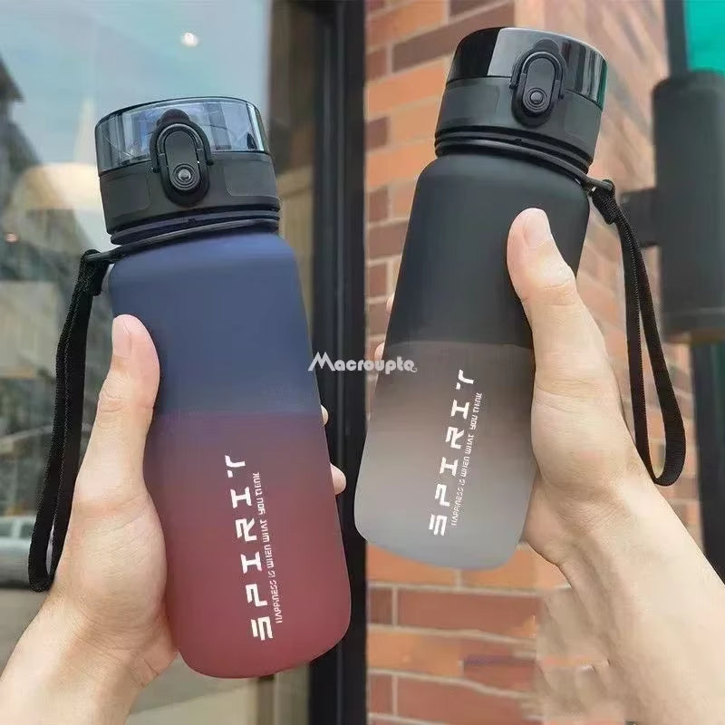 1 Liter Large Capacity Sports Water Bottle Leak Proof Colorful Plastic Cup Drinking Outdoor Travel Portable Gym Fitness Jugs