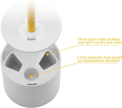 Golf Hole Cup – Fit PGA/USGA Regulations, Golf Accessories for Backyard Practice Putting Green, 4 Inches and 6 Inches Available